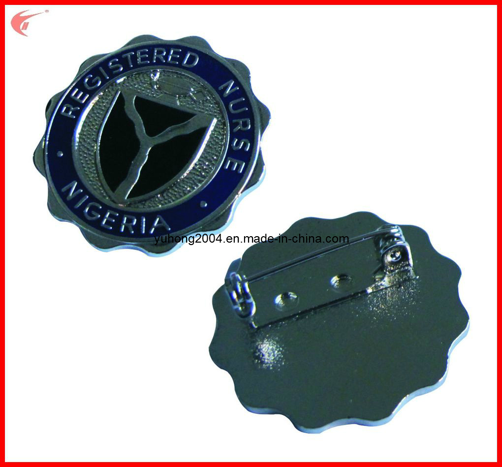 Die Cast Metal Badge with Butterfly Clasp