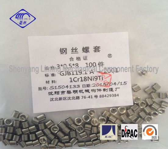 3X0.5X8 Threaded Insert Fasteners with Quality Certificate