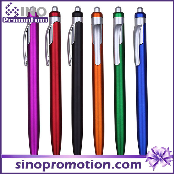 Frosted Colorful Plastic Ball Pen Click Advertising Ball Pen