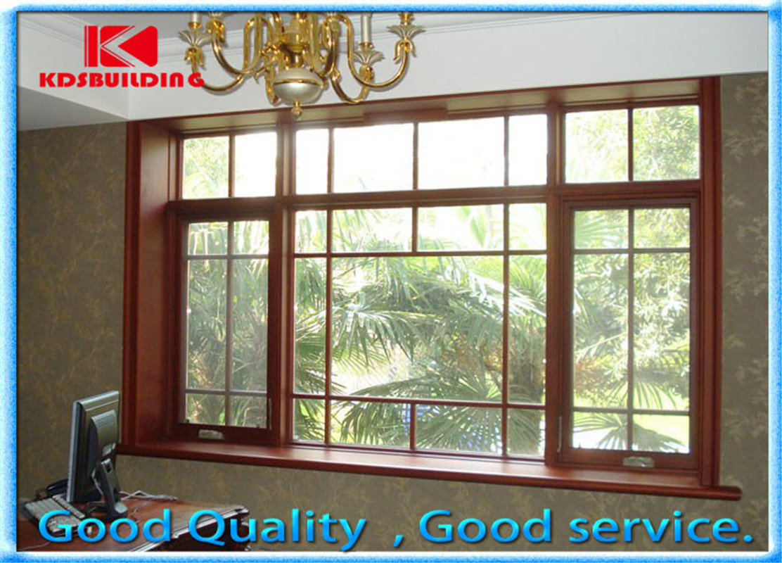 Modern Security Design Wood Awning Window (KDSW152)