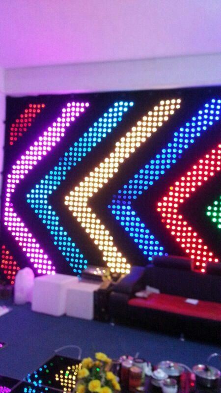 LED Video Cloth LED Vision Curtain LED Video Curtain RGB Approved CE