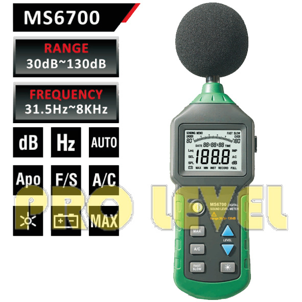Professional Digital Sound Level Meter (MS6700)