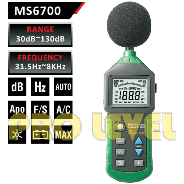 Professional Digital Sound Level Meter (MS6700)