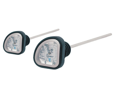 Triangle Shape Wine Thermometer with Silicon Stopper