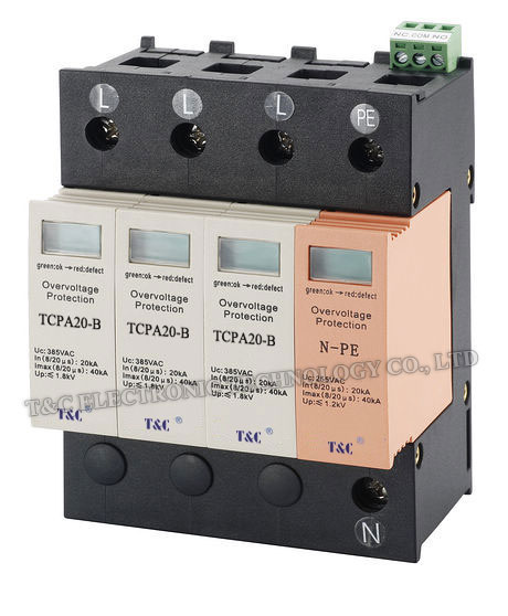 SPD/Power Surge Protection/Surge Arrester (TCPA20-B/3+NPE) with TUV Certificate