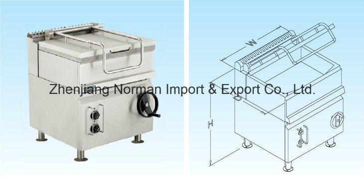 Marine Tilting Type Ss Electric Frying Cooker for Sale