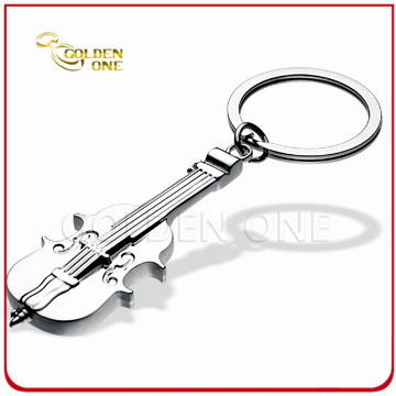 Customized 3D Violin Promotion Metal Key Chain Gift