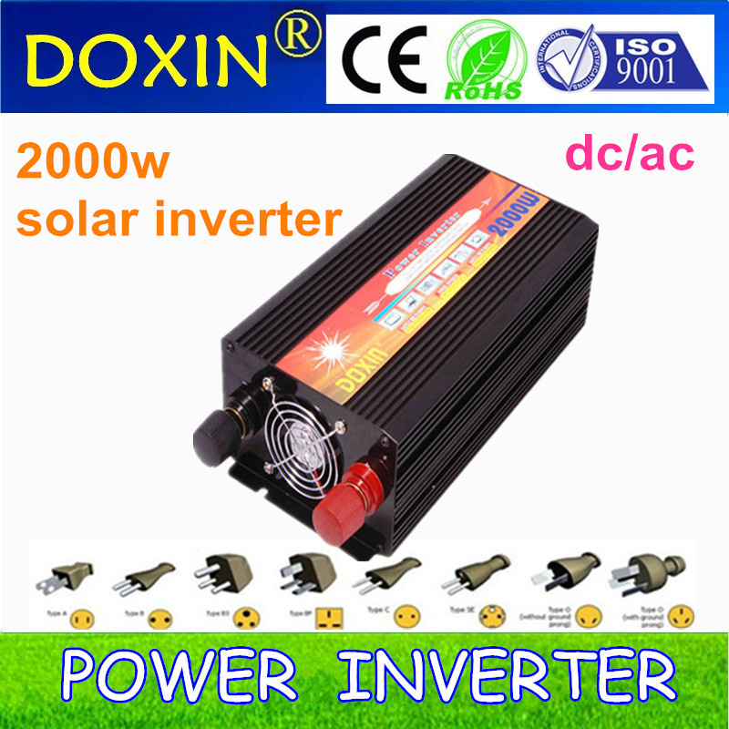 DC 24V to 220V 2000W Modified Sine Wave Solar Power Inverter
