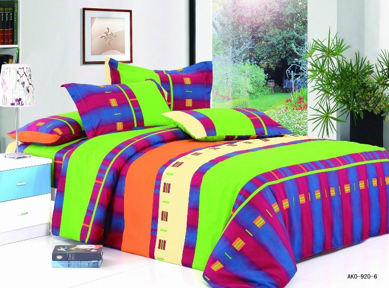 Pigment Printing Brushed Bedding Sheet Fabric for Home Textile