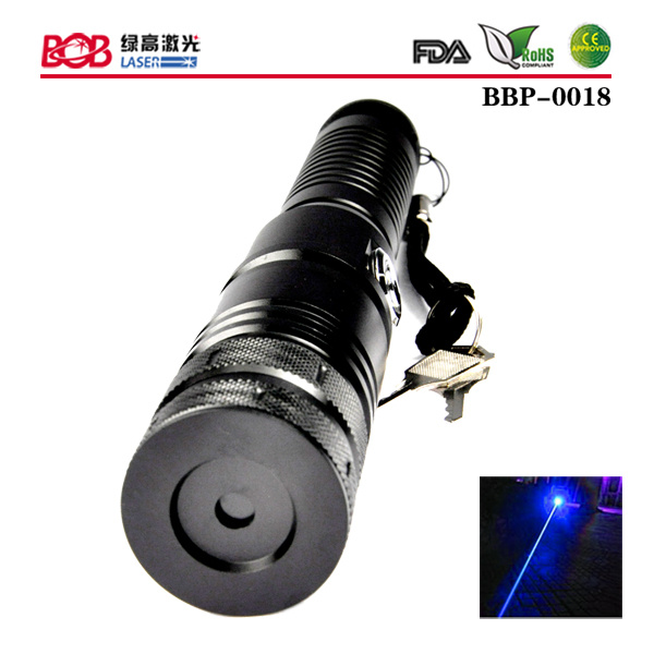 1000mw Powerful Blue Laser Torch with Safe Key (BBP-0018)