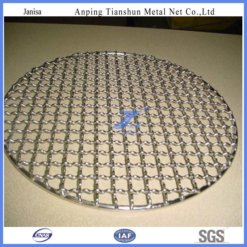 Round Barbecue Crimped Wire Mesh (TS-J43)