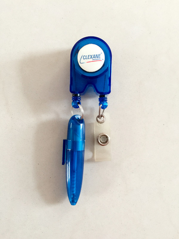Promotional Retractable Badge Reel with Pen Holder