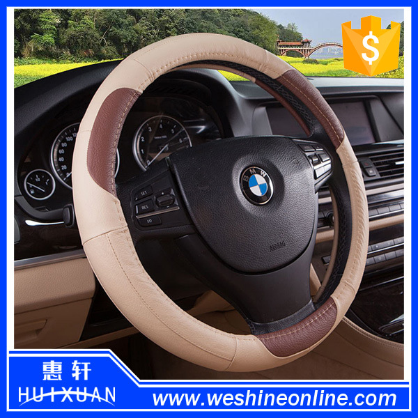 Popular Soft Leather Steering Wheel Cover Car
