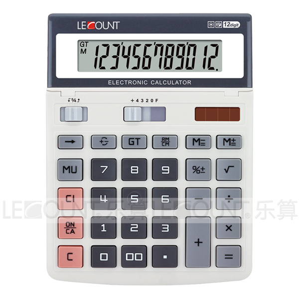 12 Digits Dual Power Desktop Calculator with Retractable Bracket (CA1215)