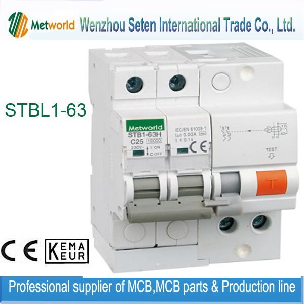 Residual Current Operated Circuit Breaker (STBL1-63)