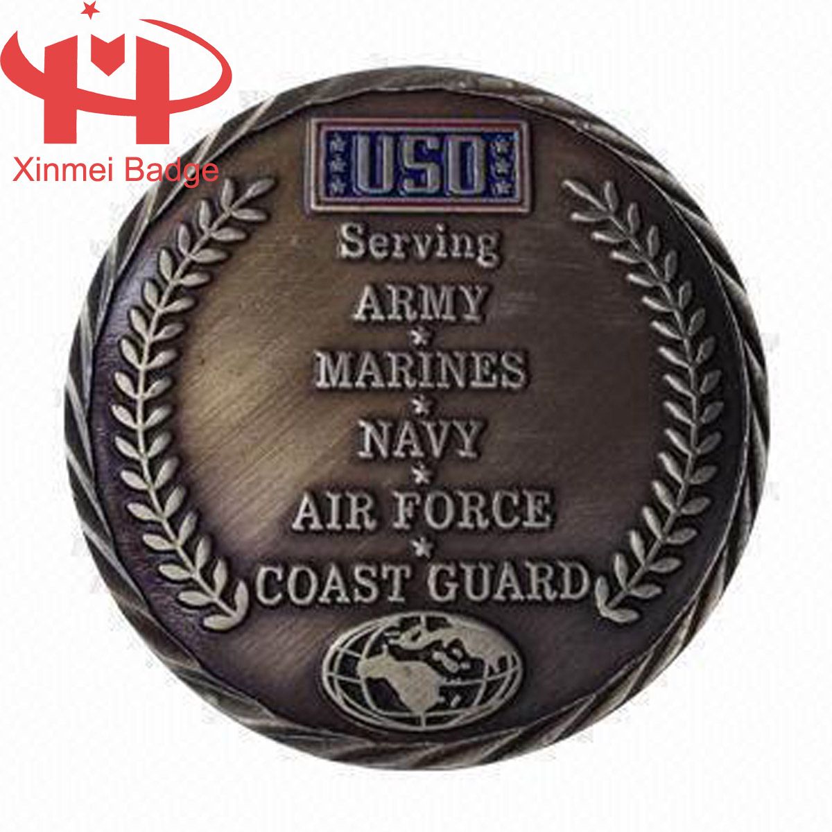 Best Custom Commemorative 3D Metal Gold Challenge Coin for Souvenir