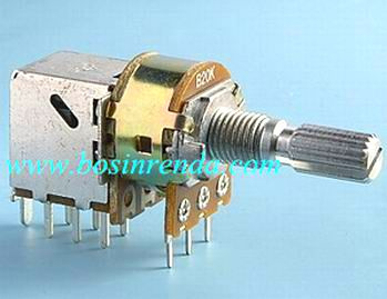 Potentiometer with Push Pull Switch for Mixer Amplifier Equalizer