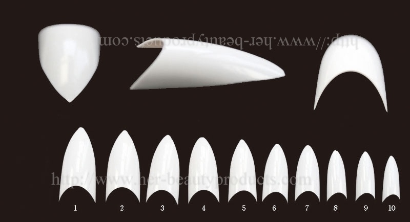 Professional Pointed-French Nail Tip for Nail Art (HN-017)