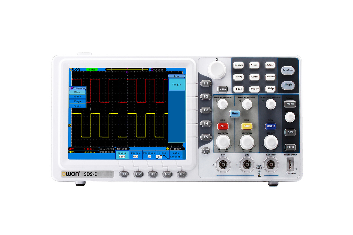 OWON 125MHz 1GS/s VGA Port Digital Oscilloscope (SDS7122E-V)