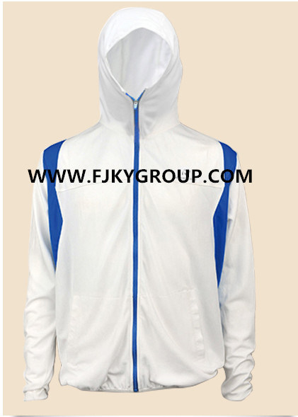 100%Polyester Ultrathin Ventilated Windbreak Men Sport Wear