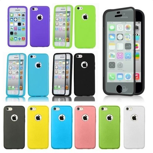 Transparent Flip TPU Case for iPhone 4 4s 5 5g 5s 5c
