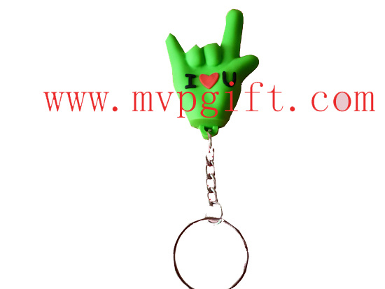 PVC Key Chain with 3D Logo (m-PK07)