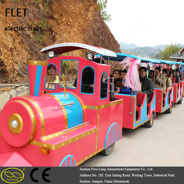 Manufacture Factory Town Center Electric Train with 4~6 Carriages