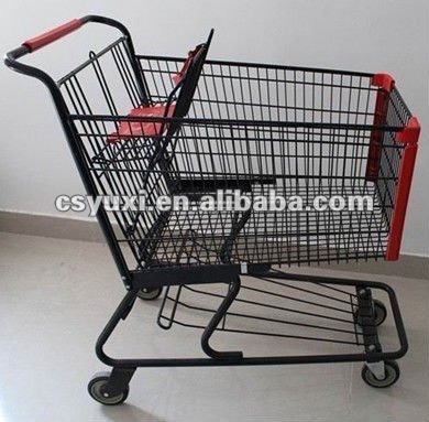 Plasic Spraying Shopping Hand Trolley/Cart for Store/Trolley