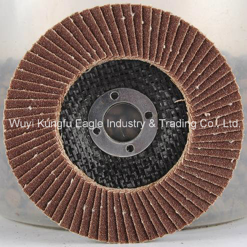 5'' Aluminium Oxide Flap Abrasive Discs (fibre glass cover 27*15mm 40#)