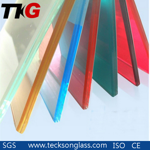 6.38mm French Green Laminated Float Glass with CE&ISO9001