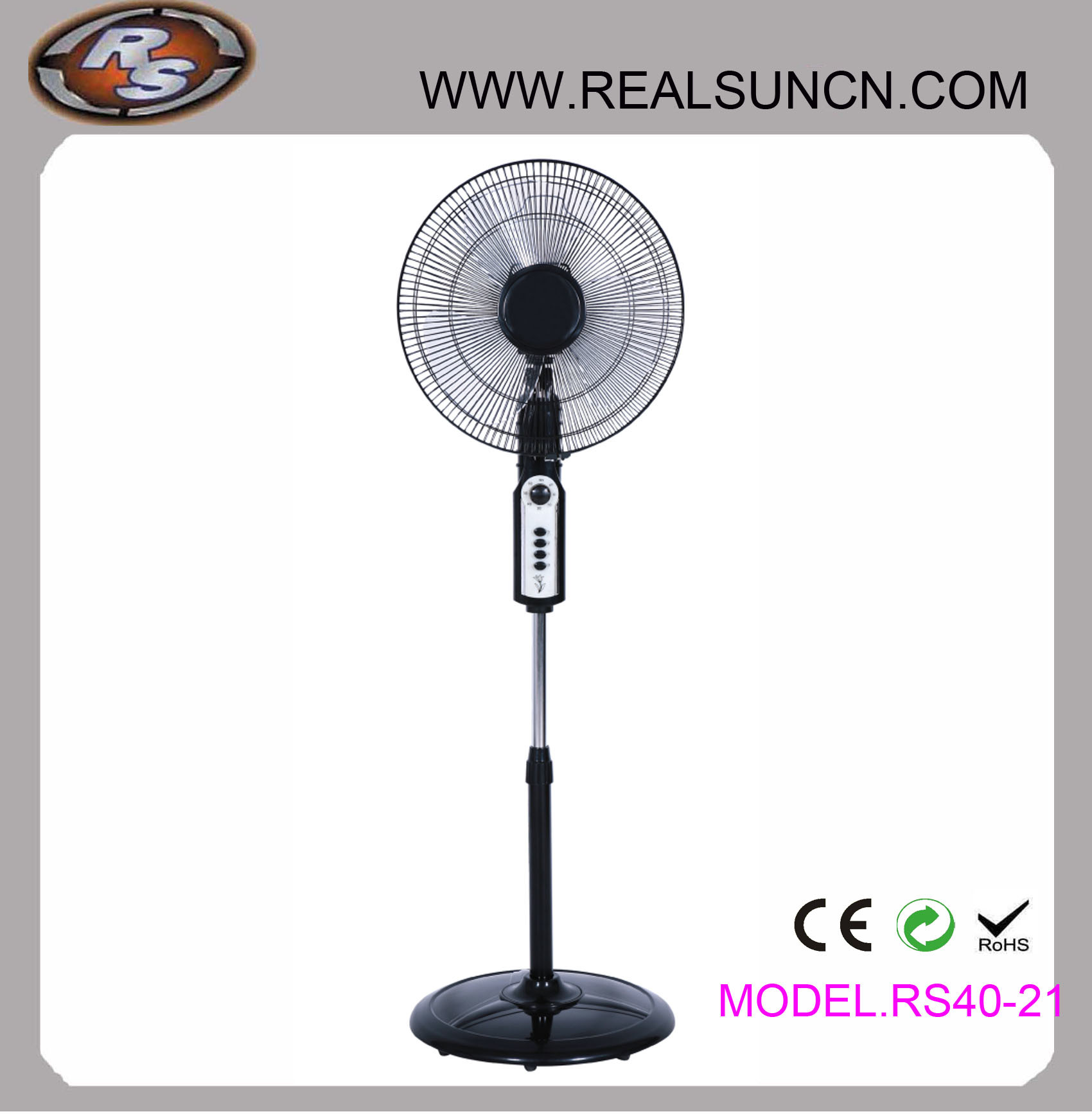 Stand Fan with Round Base RS40-21