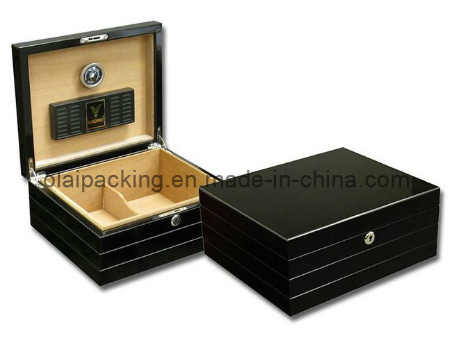 Piano Lacquer Wooden Humidor Box (KZXJH09)