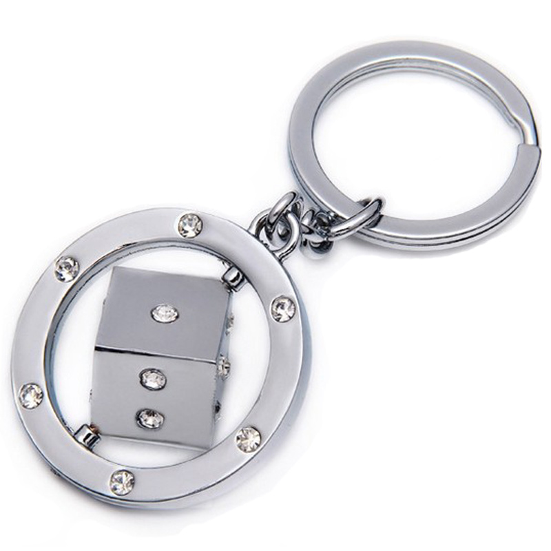SGS Certified Dices Rotatable Key Chain (XS-KC0355)