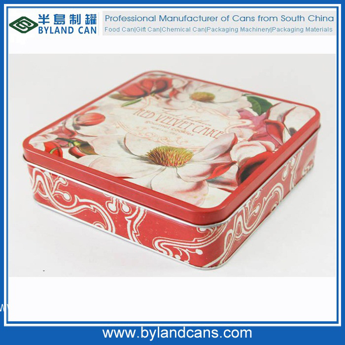 Square Gift Tin Box