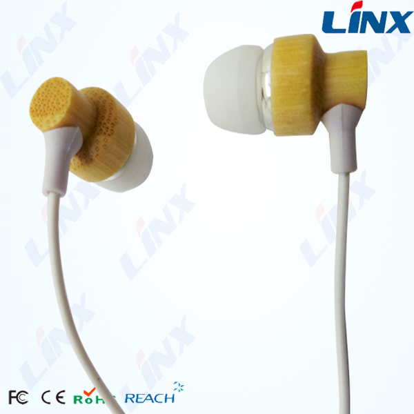 Bamboo Earphone for Promotion with Factory Price