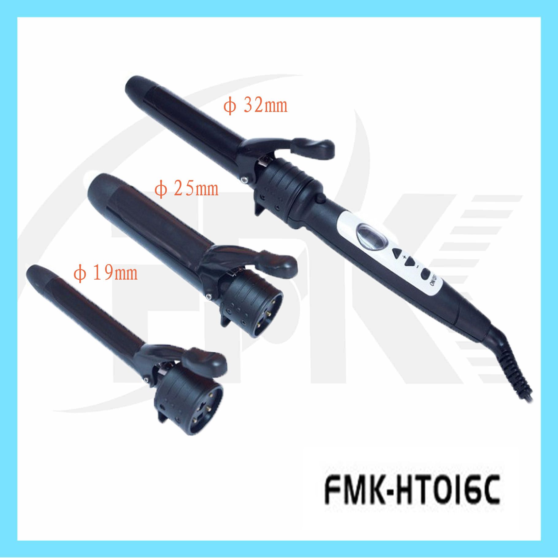 Interchangeable Ceramic Curling Iton (HT016C-3P)