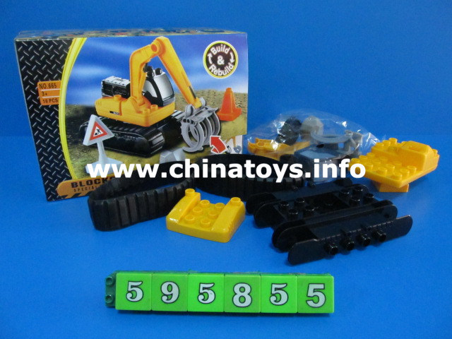 Plastic Block Building Block Car, Educatonal Toys, Promotion Gift (595855)