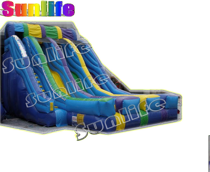 Inflatable 3 Kids Competition Slide