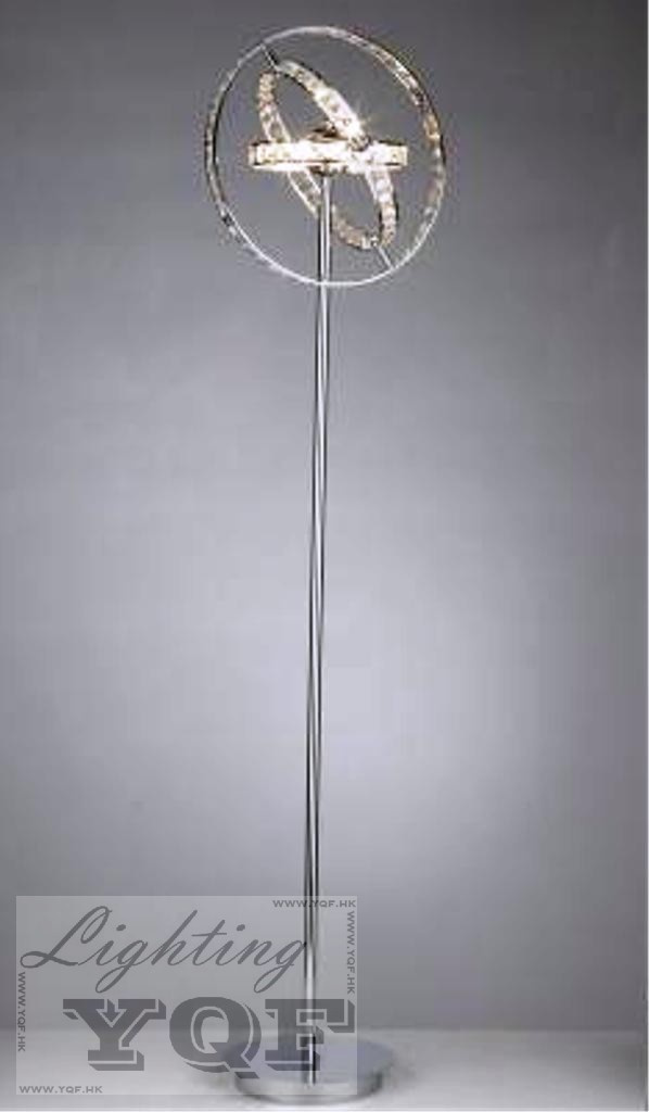 Crystal Multi-Circle Floor Lamp (YQF1209FL50CR)