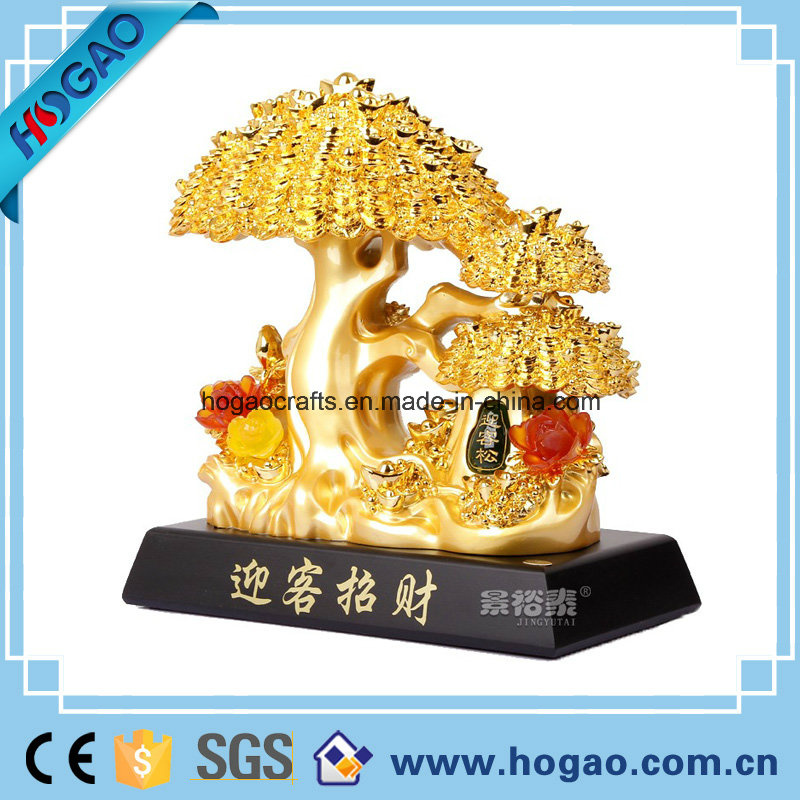 Polyresin Jade Plant for New Year Gift (HG081)