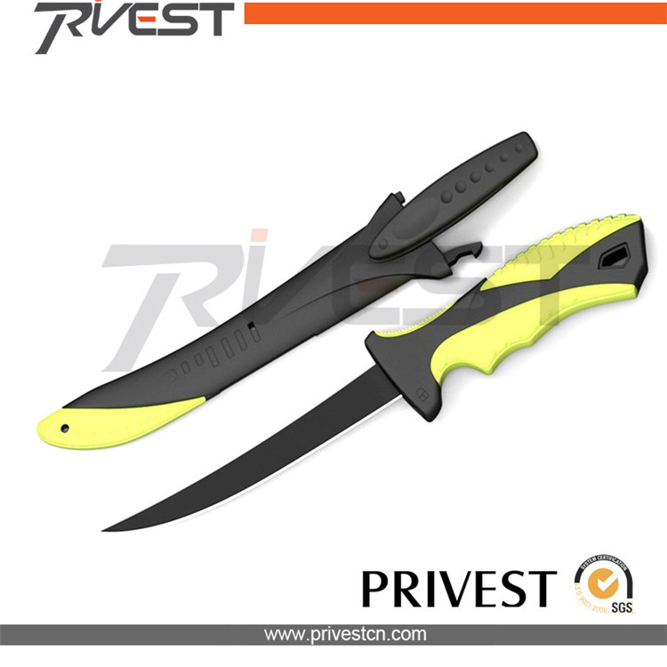 Privest Fishing Tackle Sharp Fishing Knives with Sharpener