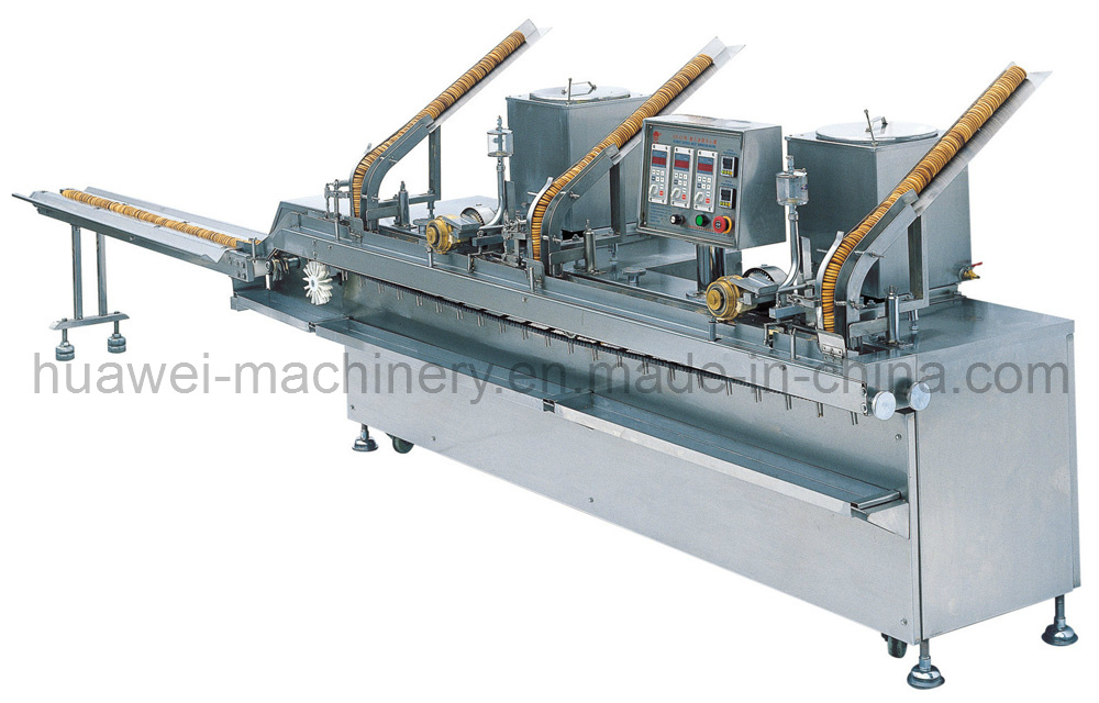 Dual-Color & Dual-Layer Cream Filling Sandwich Biscuit Machine