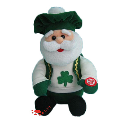 Cute Cartoon Stuffed Plush Christmas Santa Claus Gift Toy (TPJR0254)
