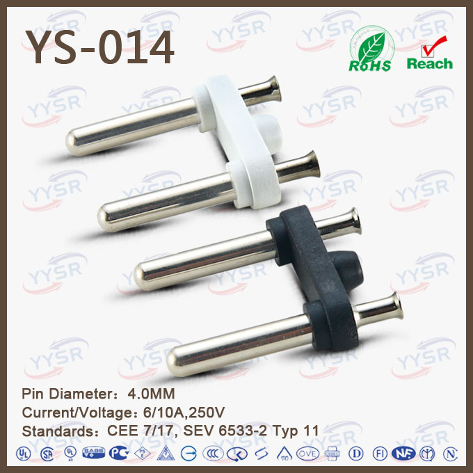 Ys-014 Peru Semko Two-Pin 6A Terminal MID-Eastern Plug Insert