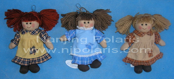 20 Cm Rag Doll With Key Chain (HM06010/011/012)