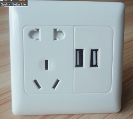 AC Power Outlet with USB Charger