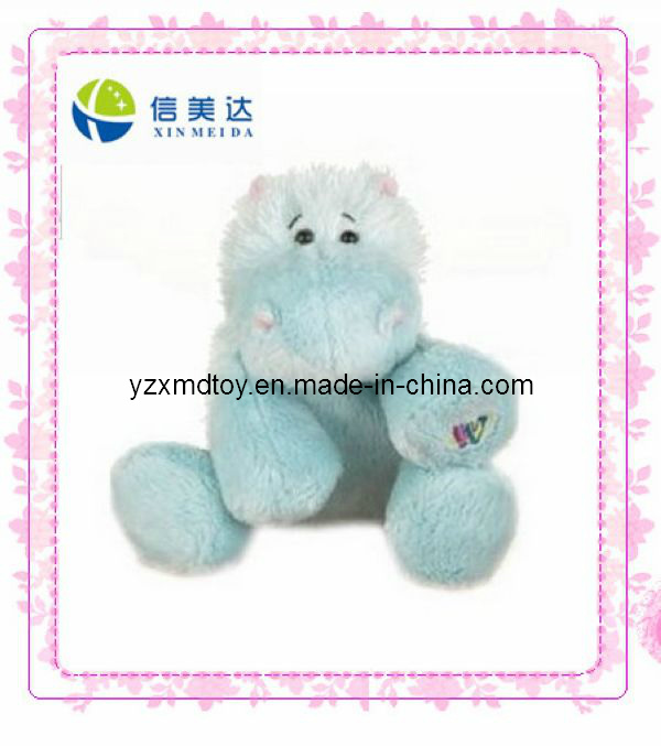 Light Blue Hippo Stuffed Toys (XMD-0091C)