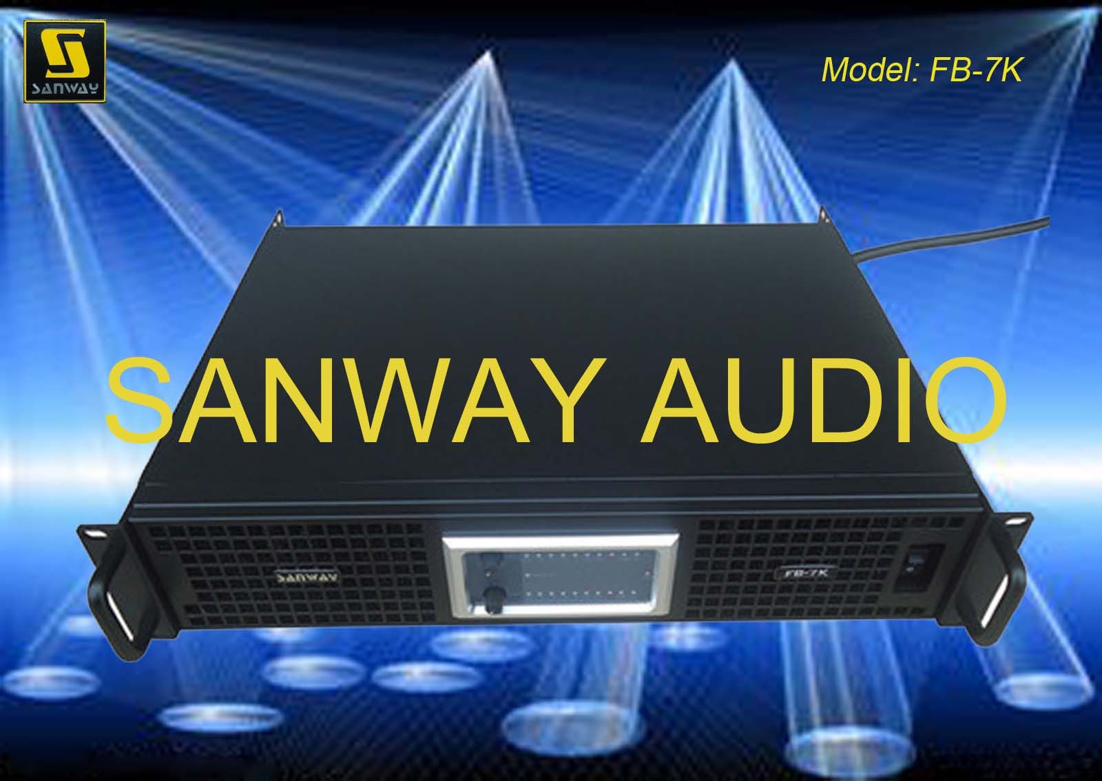 Switching Power Amplifier, 4 Channel Powerful PA Amplifier (Sanway FB-7K)