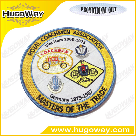 Custom Logo Round Shape Embroidery Patch Badge