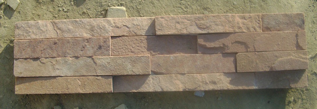 Red Wall Cladding Stone